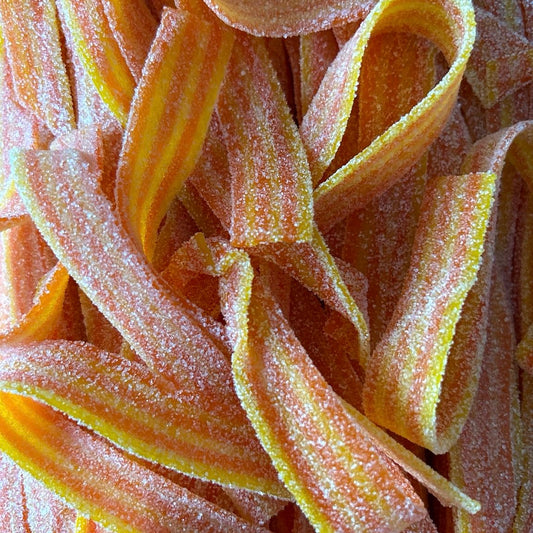 RUBANS MANGUE / FRUIT DE LA PASSION ACIDULÉS - 100GR