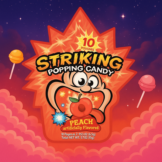 STRIKING POPPING CANDY PÊCHE 15GR - x 1