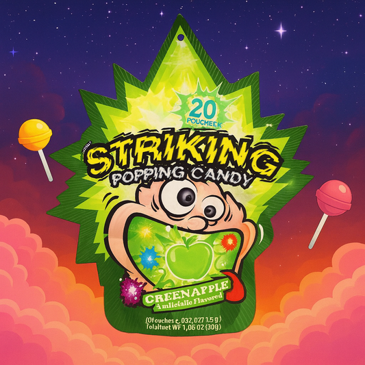 STRIKING POPPING CANDY POMME 15GR - x 1