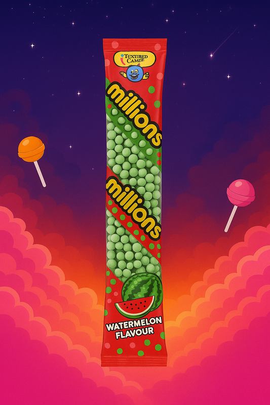 MILLIONS TUBES DE BONBONS 55GR - PASTÈQUE x 1