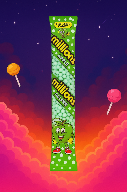 MILLIONS TUBES DE BONBONS 55GR- POMME x 1