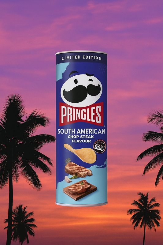PRINGLES SOUTH AMERICAN STEAK FLAVOUR 100GR - x1