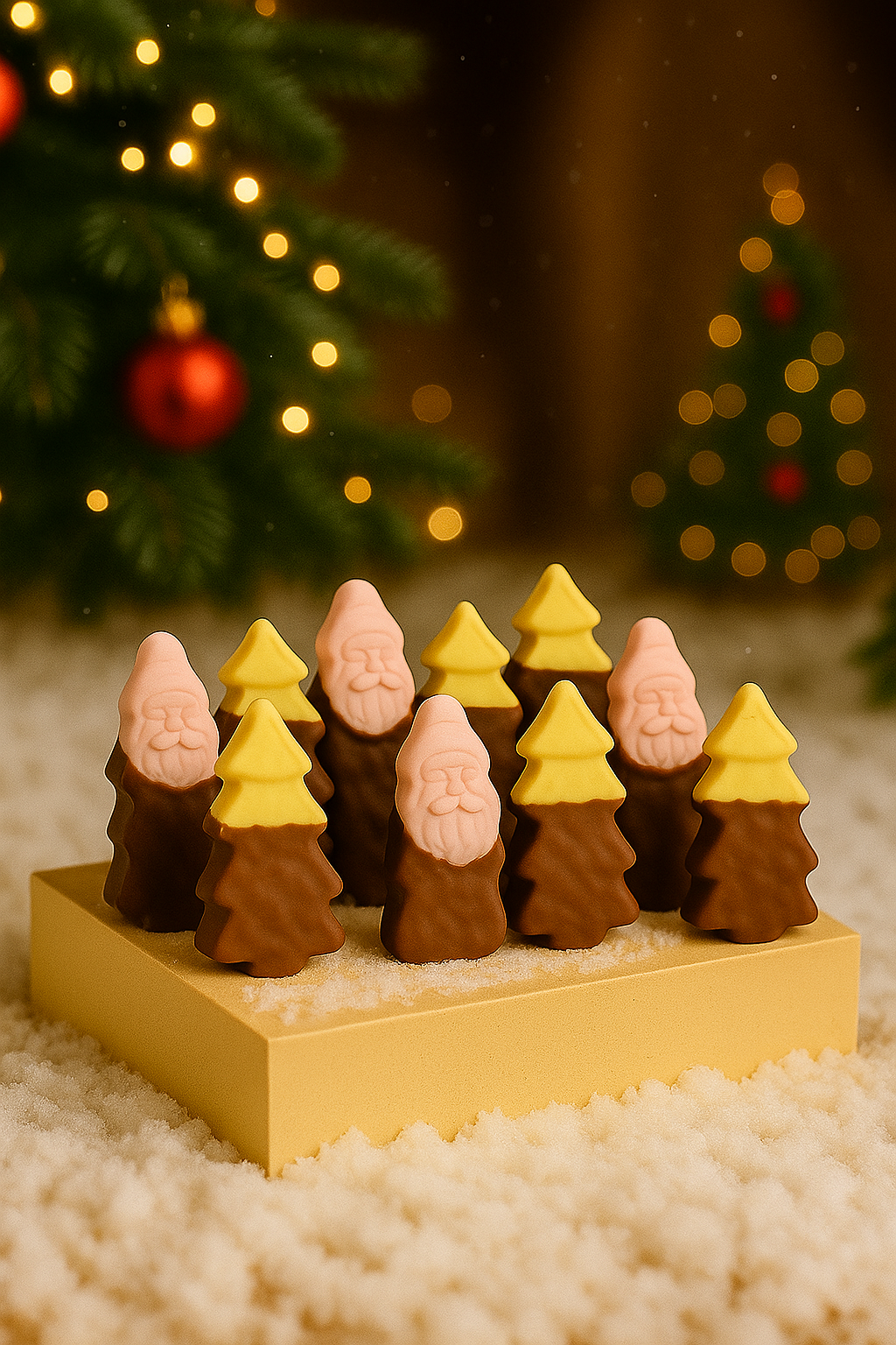 GUIMAUVE NOËL ENROBÉE CHOCOLAT AU LAIT - x5